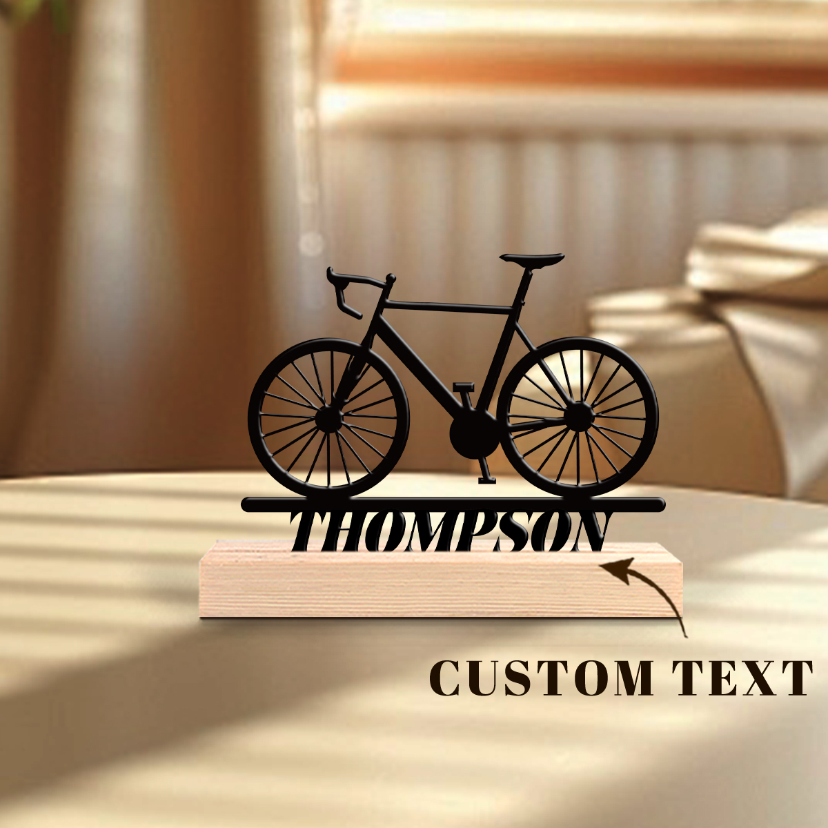 Home Office Gifts - 1Pc Csutom Mountain Bike Wooden Base