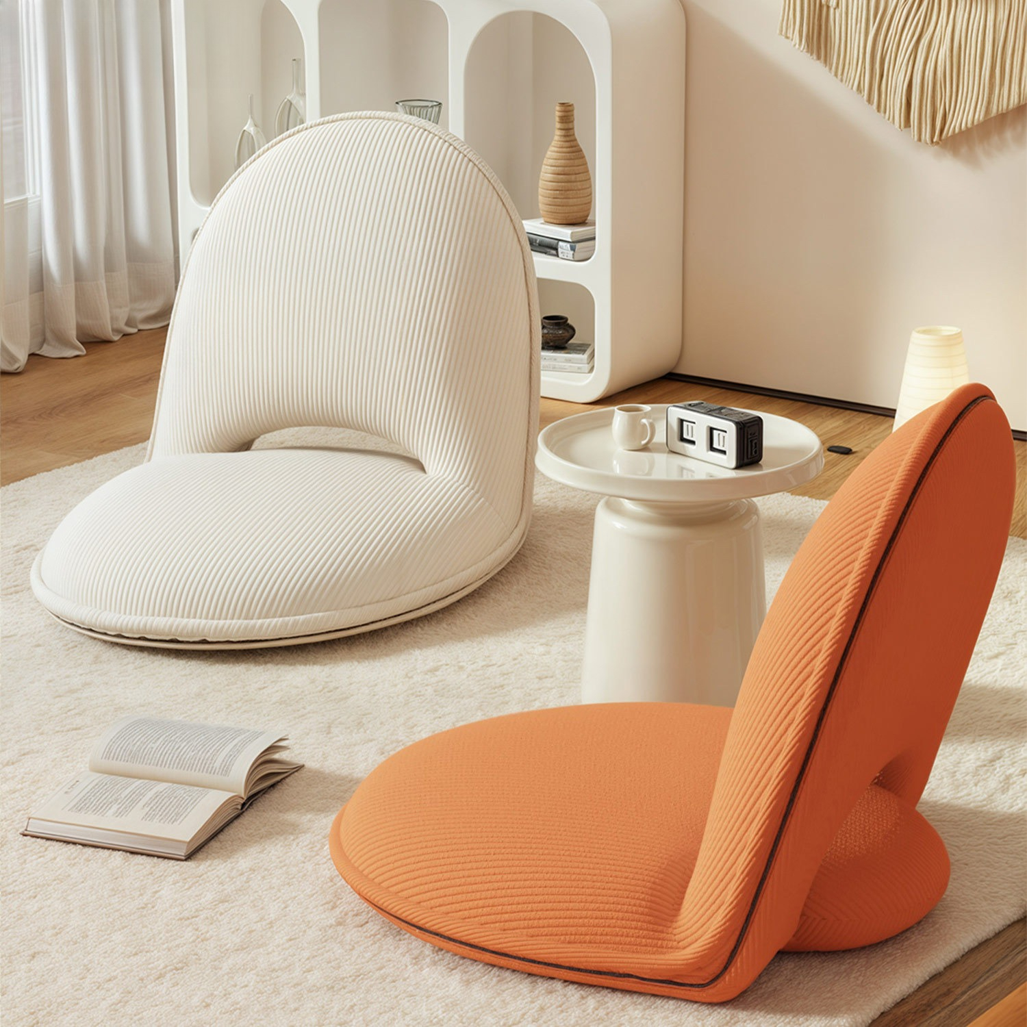 Home Office Guest Room - Foldable Backrest Tatami Lounger for Sitting