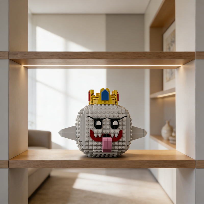 Home Office Architecture - 351pcs MOC Mario King Boo Mariose