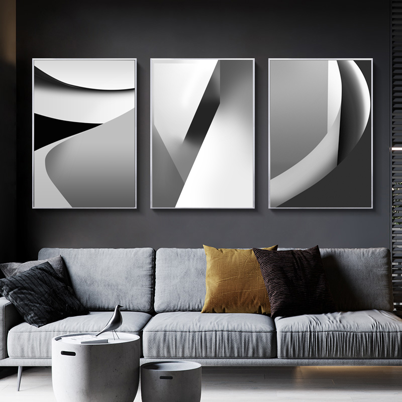 Nordic Canvas Painting Black W - مراجعة Home Office York وسعره