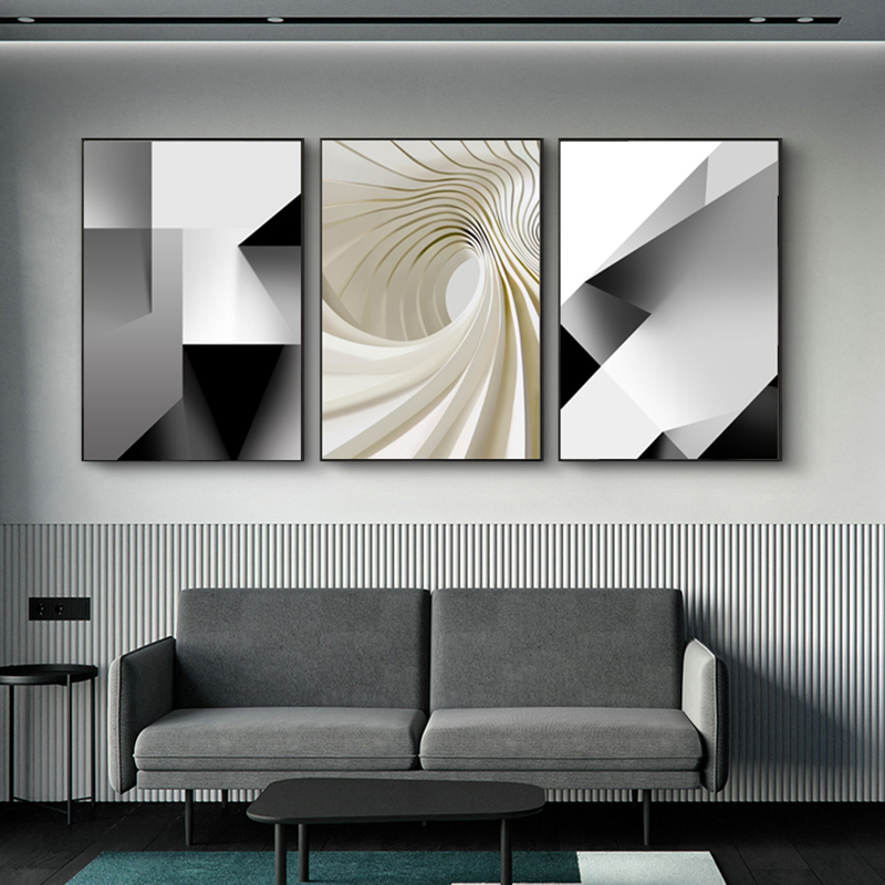 Nordic Canvas Painting Black W - مراجعة Home Office York وسعره