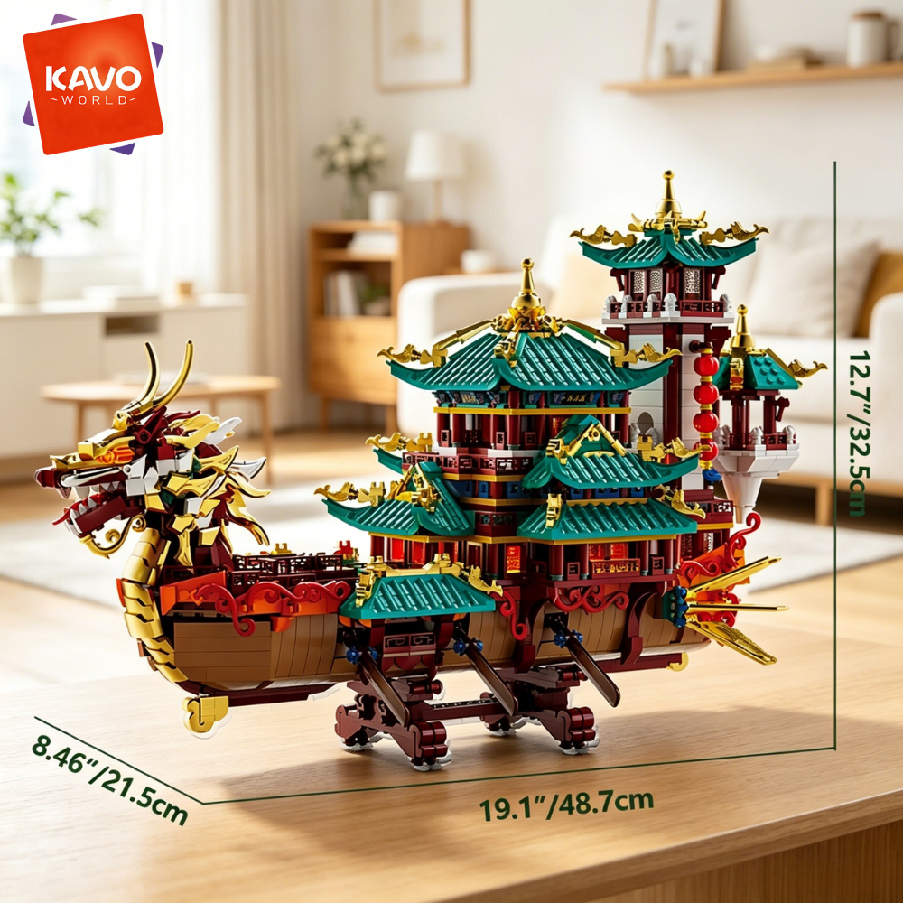 KAVOWORLD 2453pcs Large Chines - مراجعة Home Office Architecture وسعره