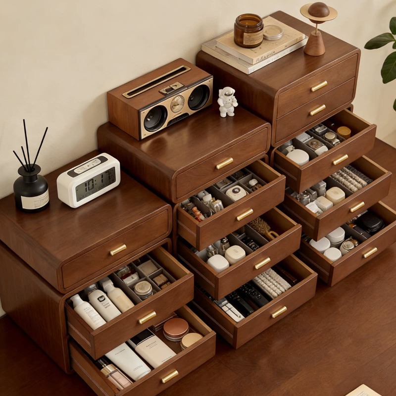 Vintage Wooden Desk Organizer  - مراجعة Home Office Desk With Drawers وسعره