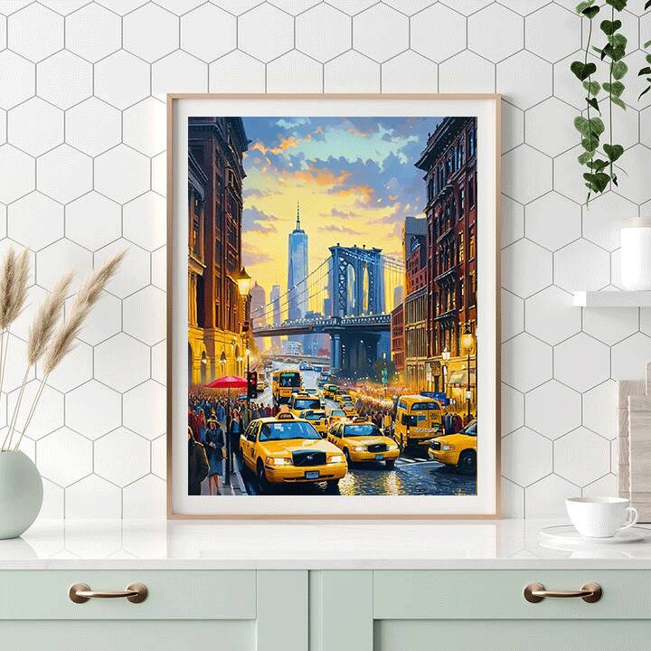 HUACAN Diamond Painting New Yo - مراجعة Home Office York وسعره