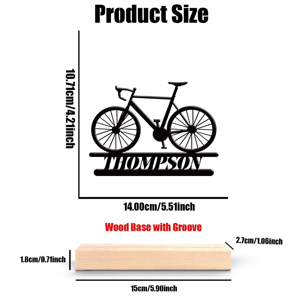 1Pc Csutom Mountain Bike Woode - مراجعة Home Office Gifts وسعره
