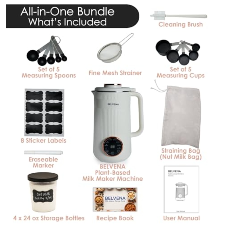 All-In-One Bundle Nut Milk Mak - مراجعة Label Maker Machine وسعره