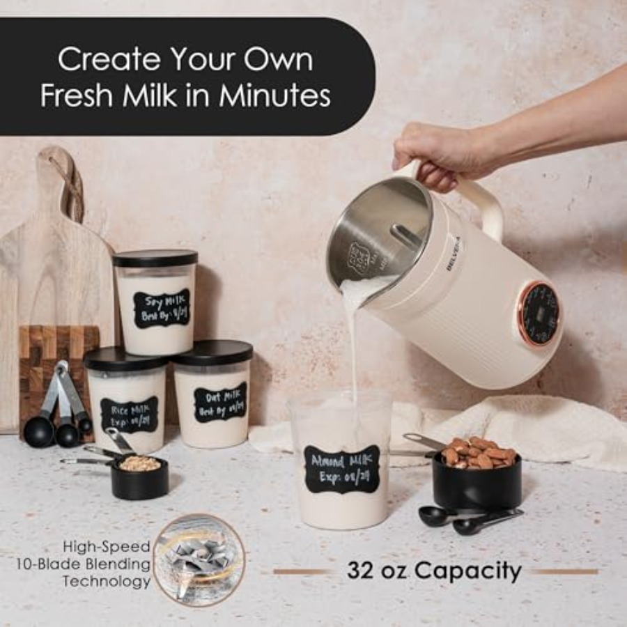 All-In-One Bundle Nut Milk Mak - مراجعة Label Maker Machine وسعره