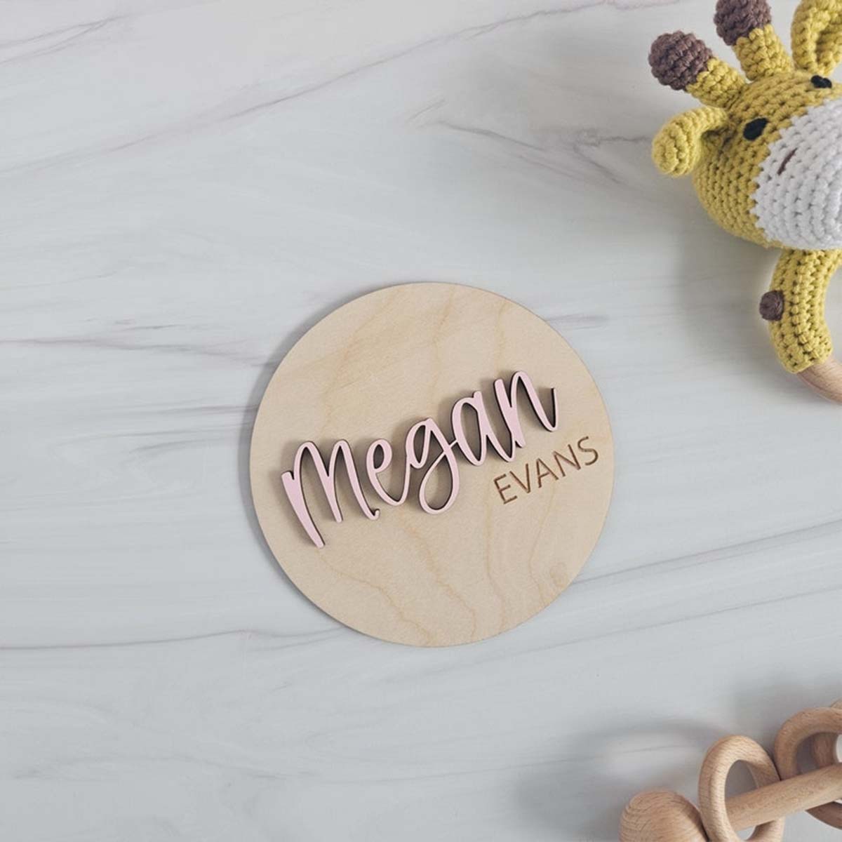 1Pc Custom Wooden Name Plate f - مراجعة Home Office Gifts وسعره