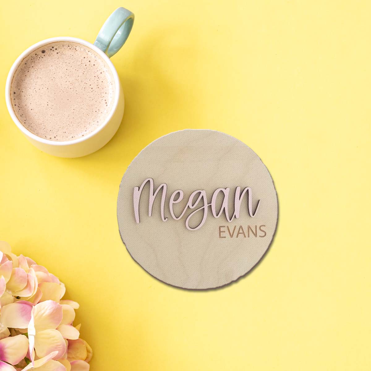 1Pc Custom Wooden Name Plate f - مراجعة Home Office Gifts وسعره