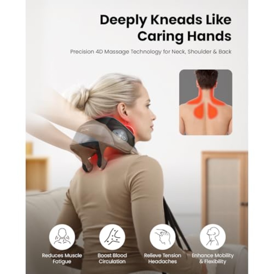 Cordless Shiatsu Neck Massager - مراجعة Home Office Alternative وسعره