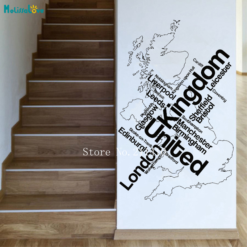 Wall Sticker Map London Unied  - مراجعة Home Office Of London وسعره
