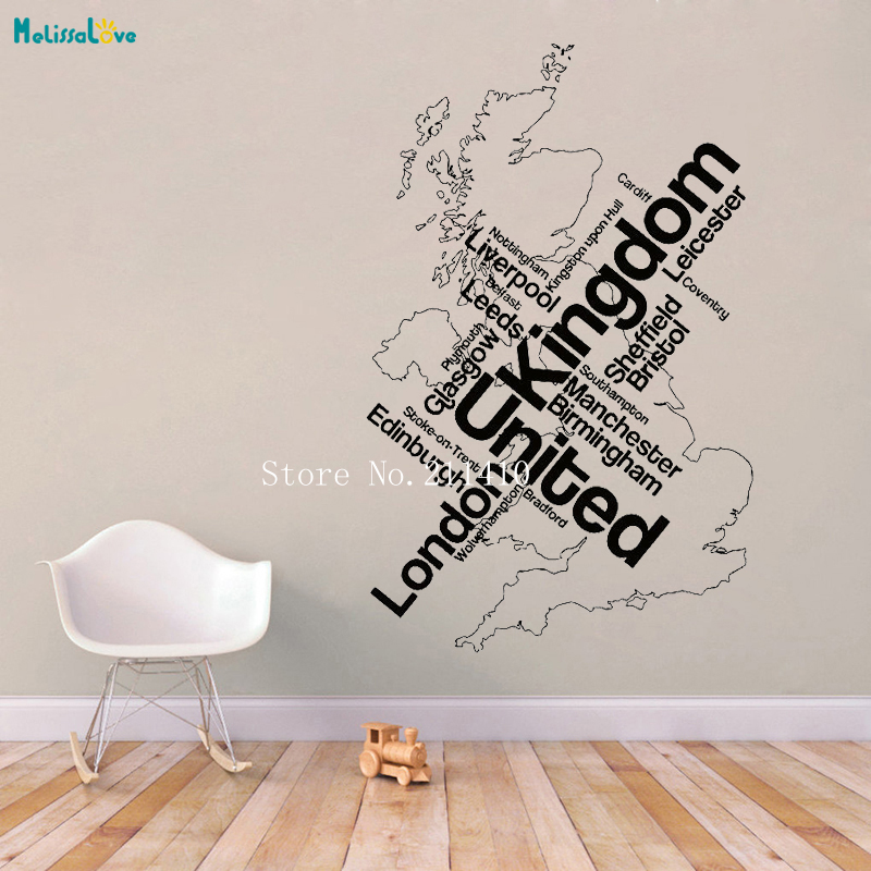Wall Sticker Map London Unied  - مراجعة Home Office Of London وسعره
