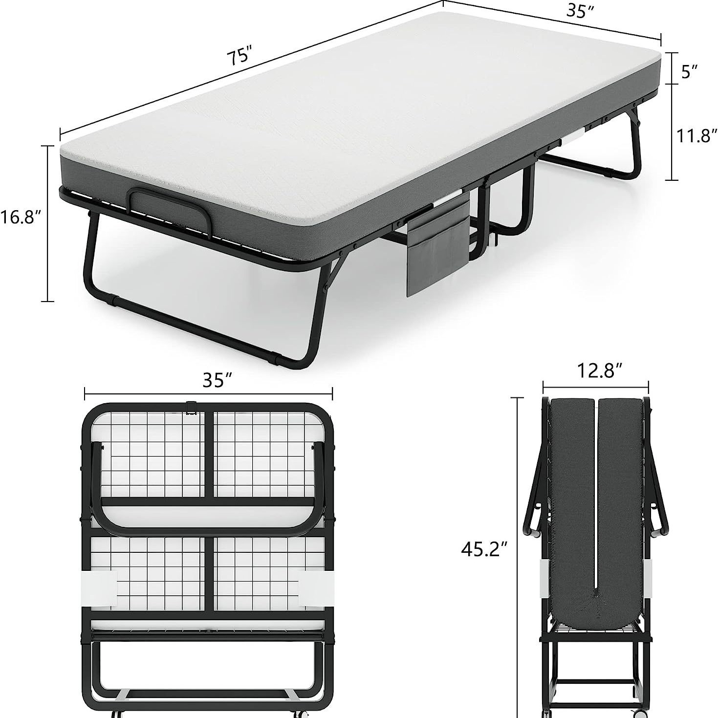 Amazon folding bed office home - مراجعة Home Office Amazon وسعره