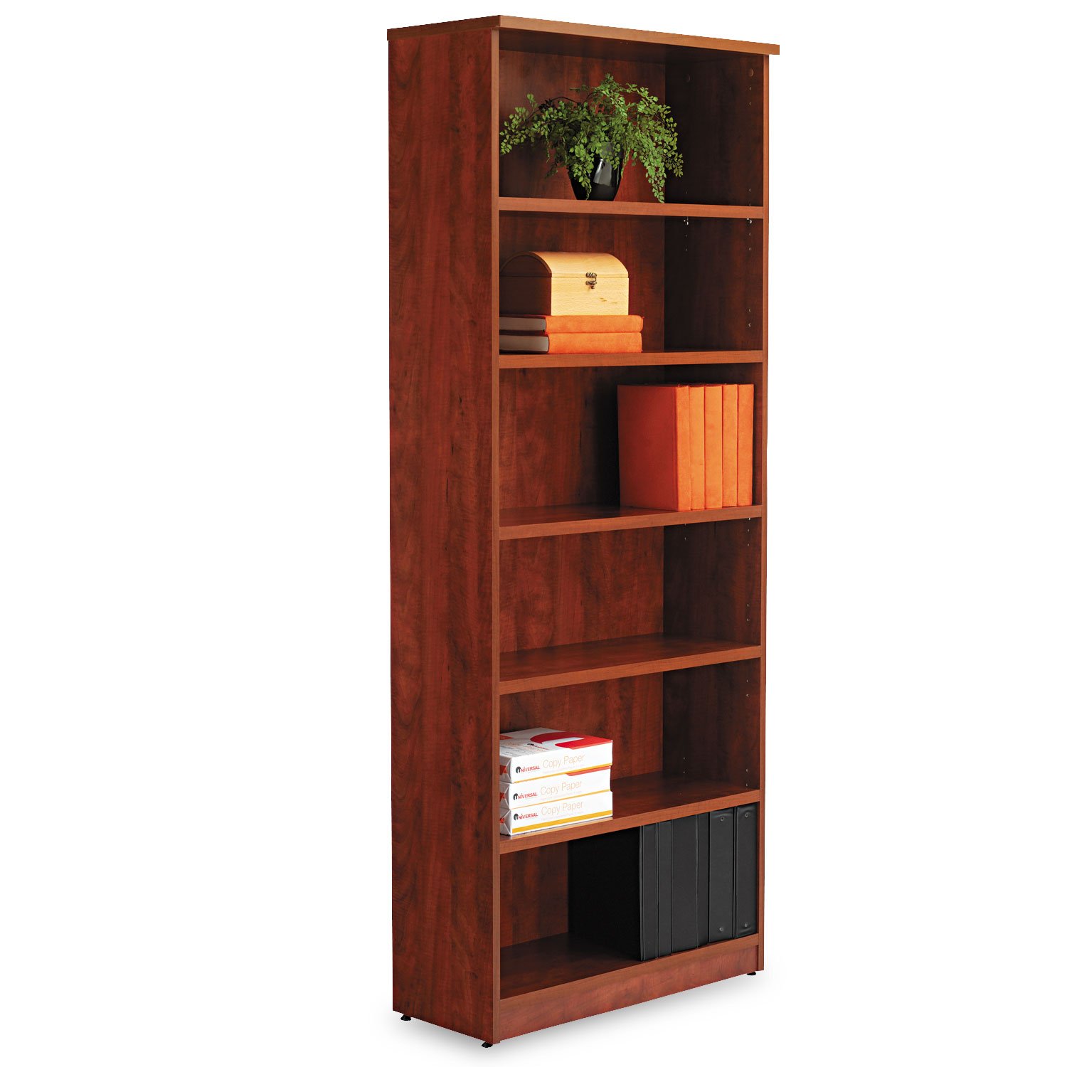 Six-Shelf Wooden Bookcase 31.7 - مراجعة Home Office With Library وسعره