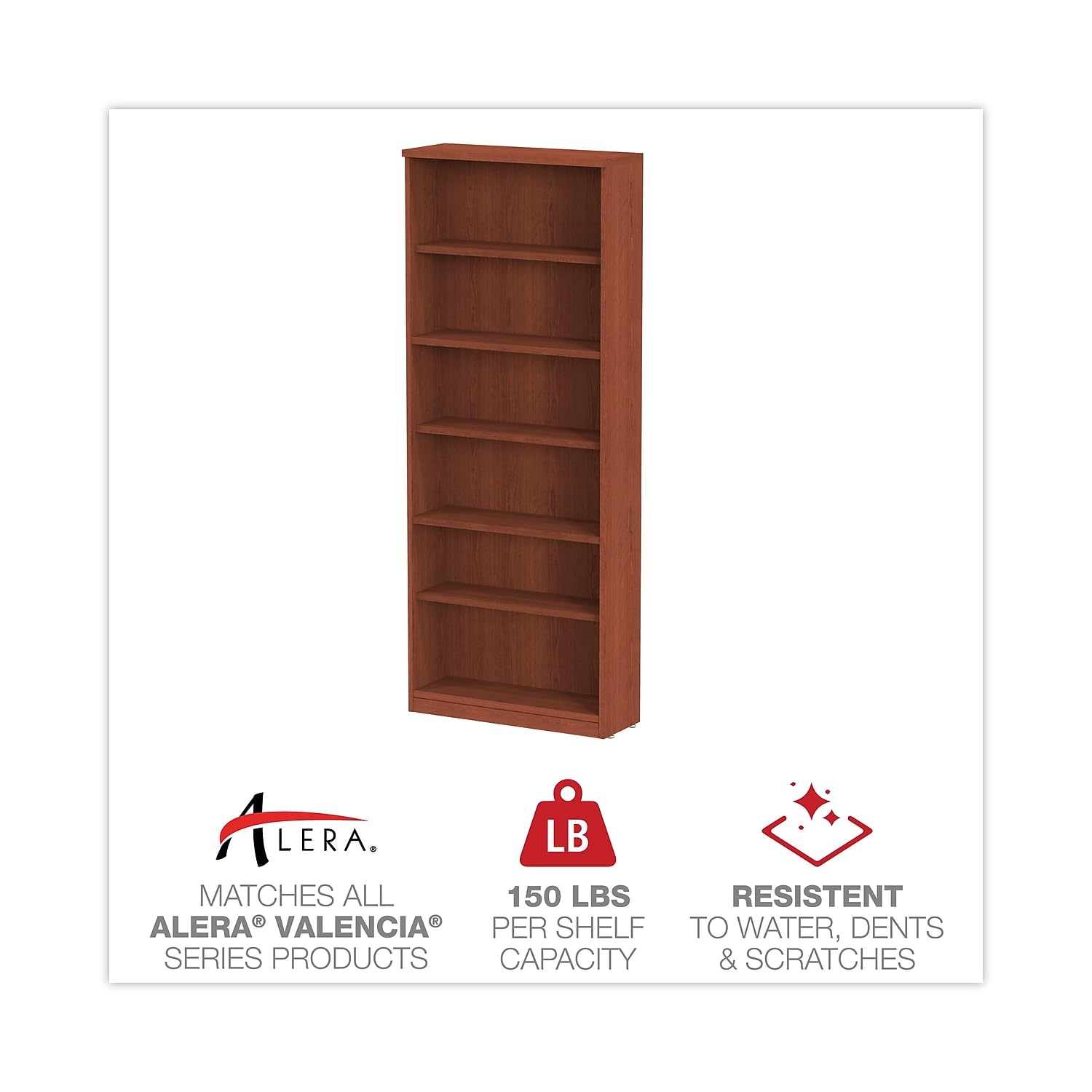 Six-Shelf Wooden Bookcase 31.7 - مراجعة Home Office With Library وسعره