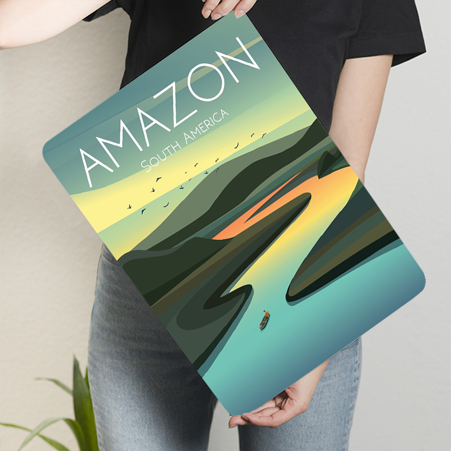 Amazon River Landscape Metal W - مراجعة Home Office Amazon وسعره