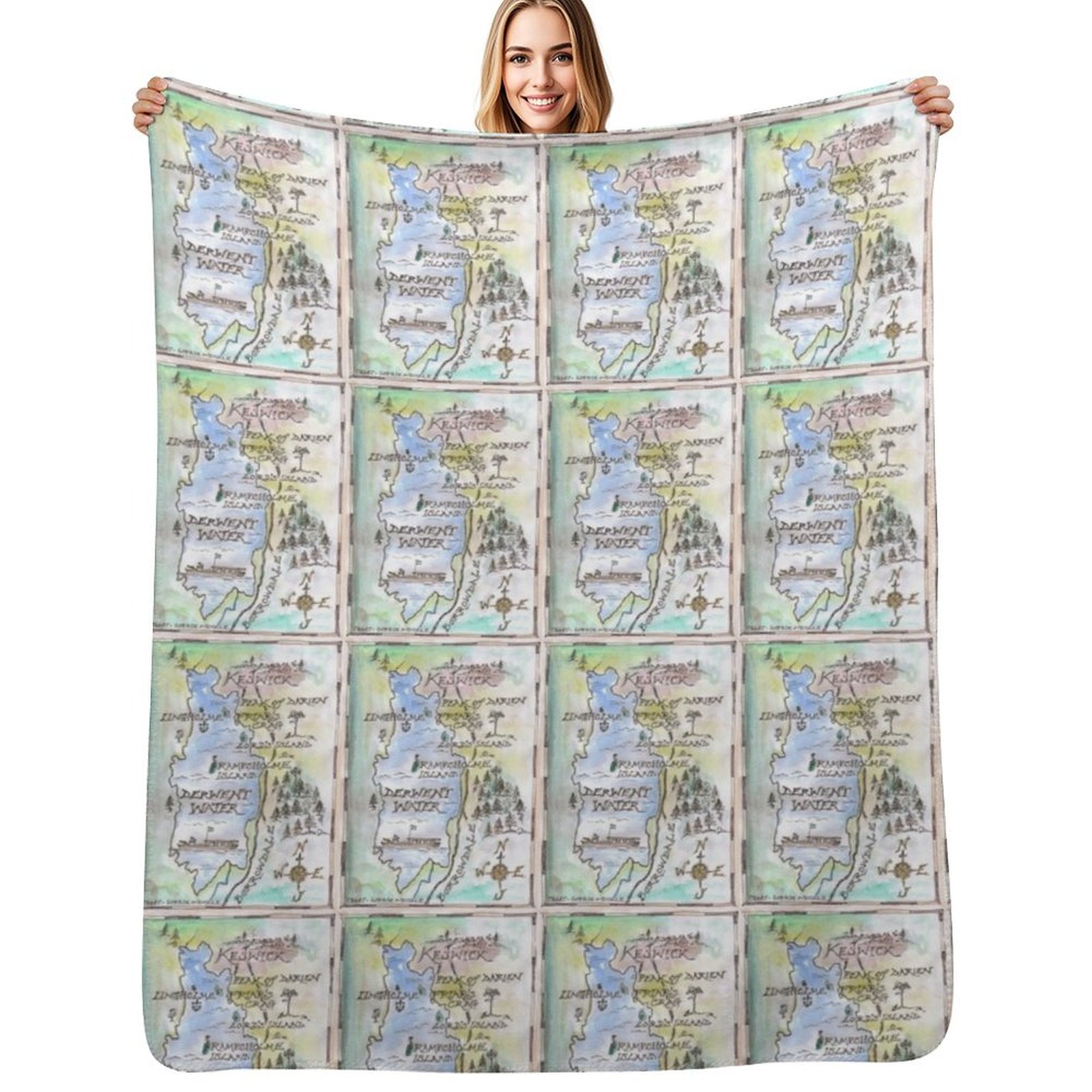 Swallows and Amazons map of De - مراجعة Home Office Amazon وسعره