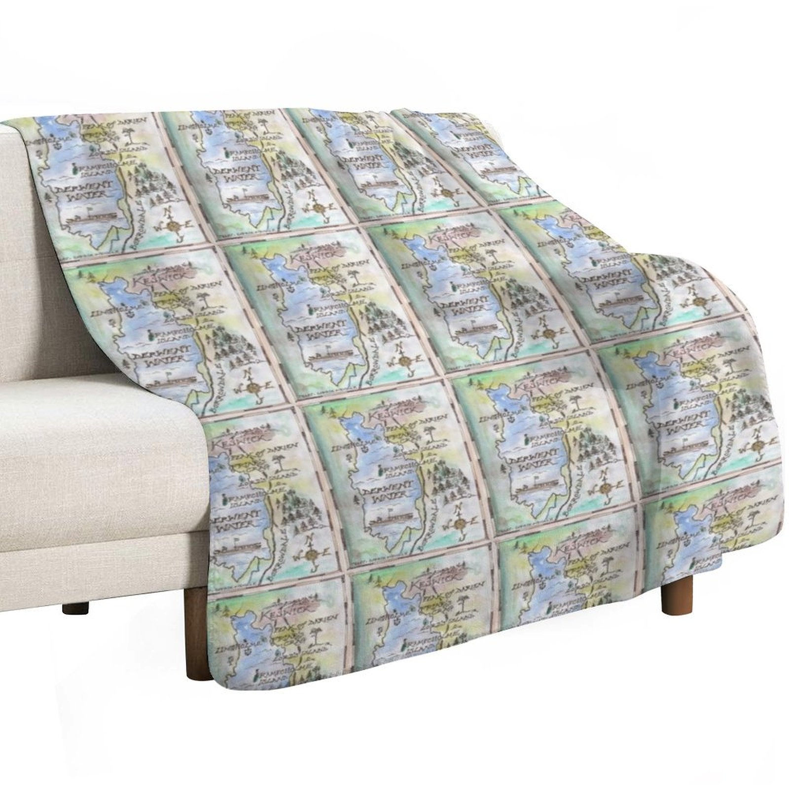 Swallows and Amazons map of De - مراجعة Home Office Amazon وسعره