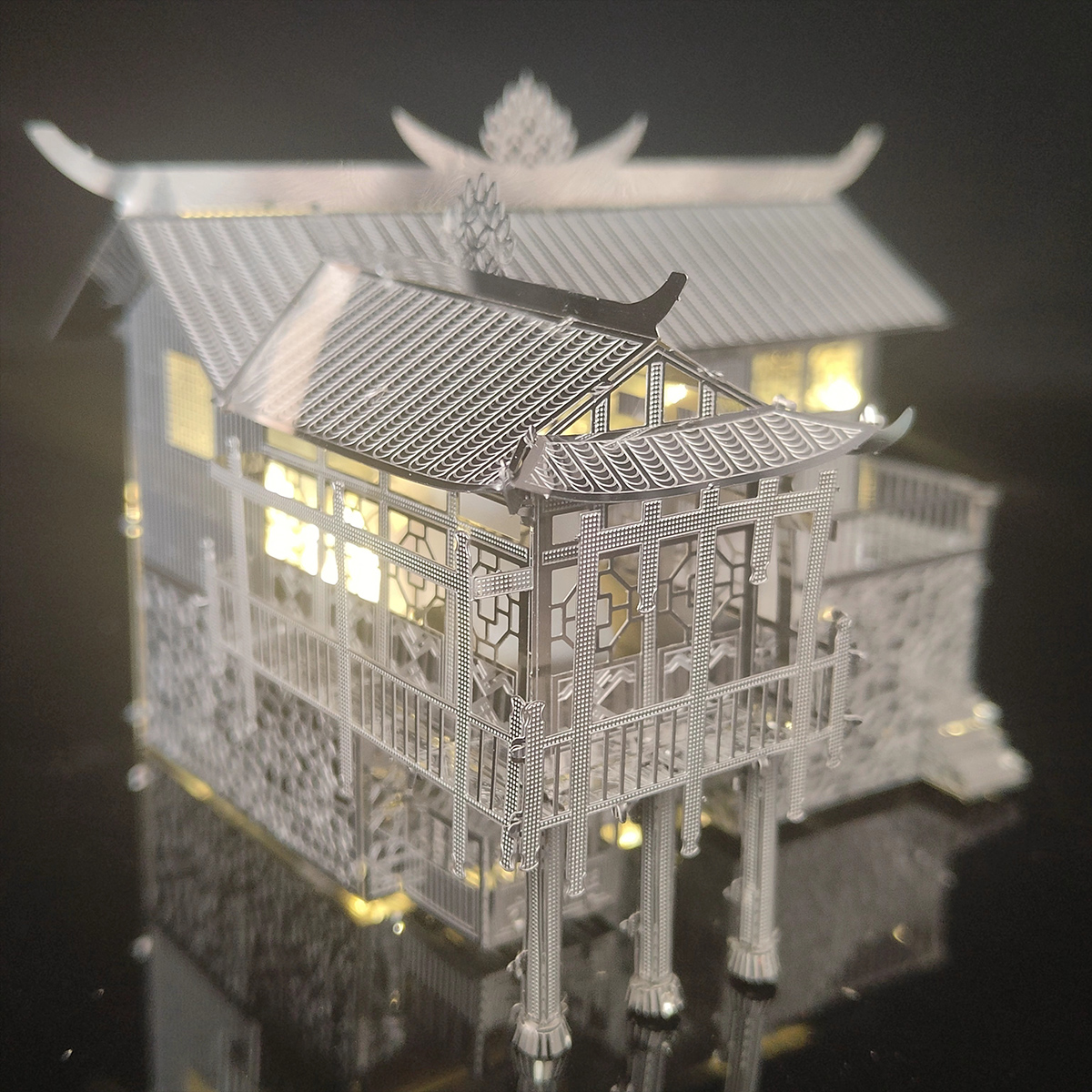 3D Metal Puzzle Stilt House Ar - مراجعة Home Office Architecture وسعره