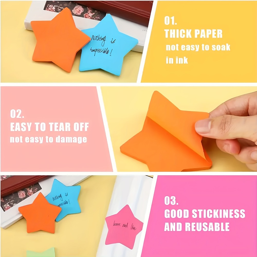 6packs Star-Shaped Sticky Note - مراجعة Sticky Note Dispenser وسعره