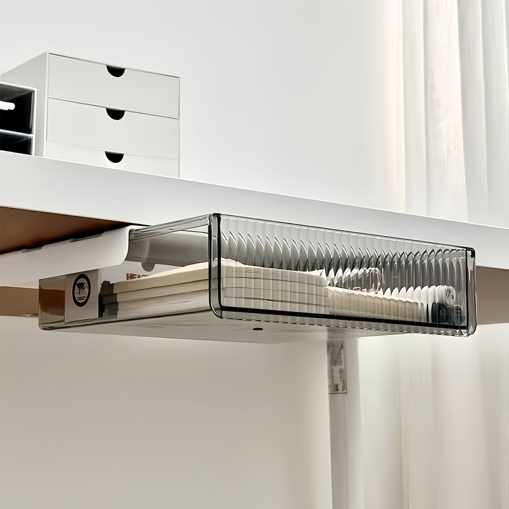 1pc Under Desk Clear Drawer Or - مراجعة Home Office Desk With Drawers وسعره