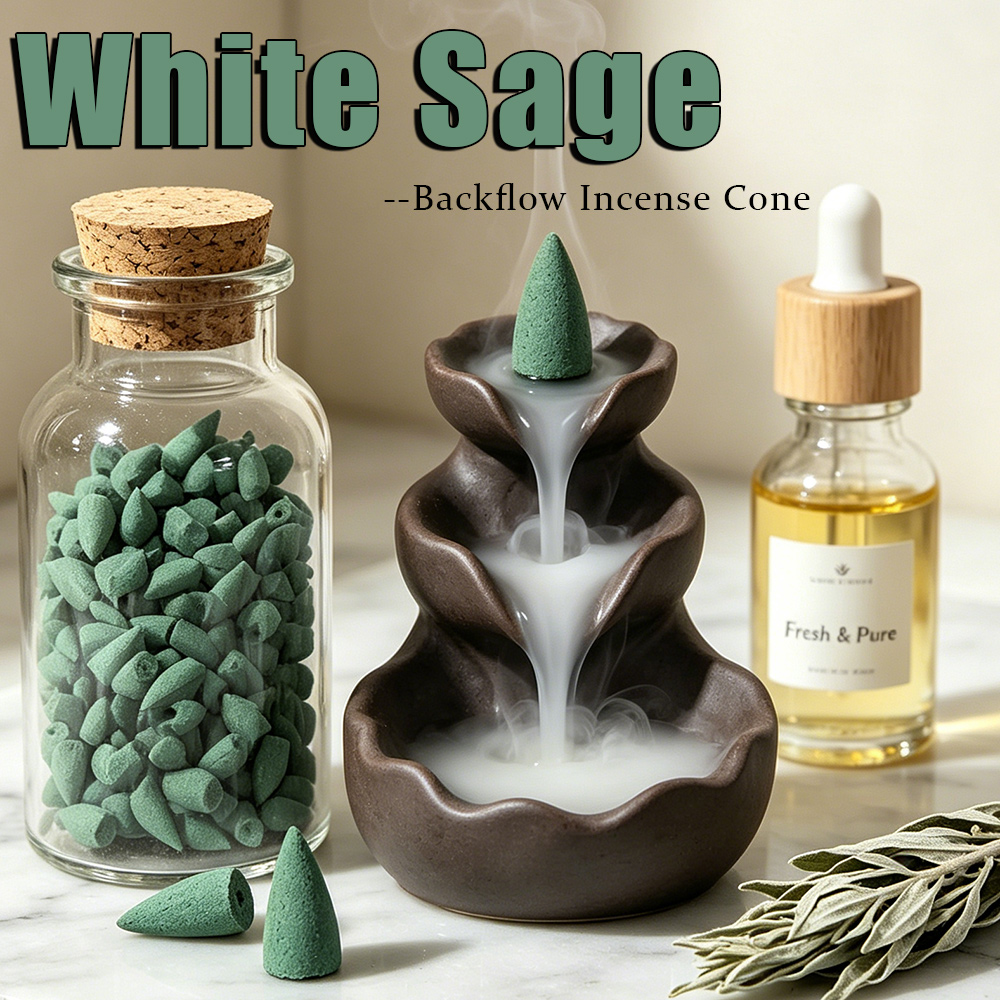 White Sage Scented Backflow In - مراجعة Home Office Guest Room وسعره