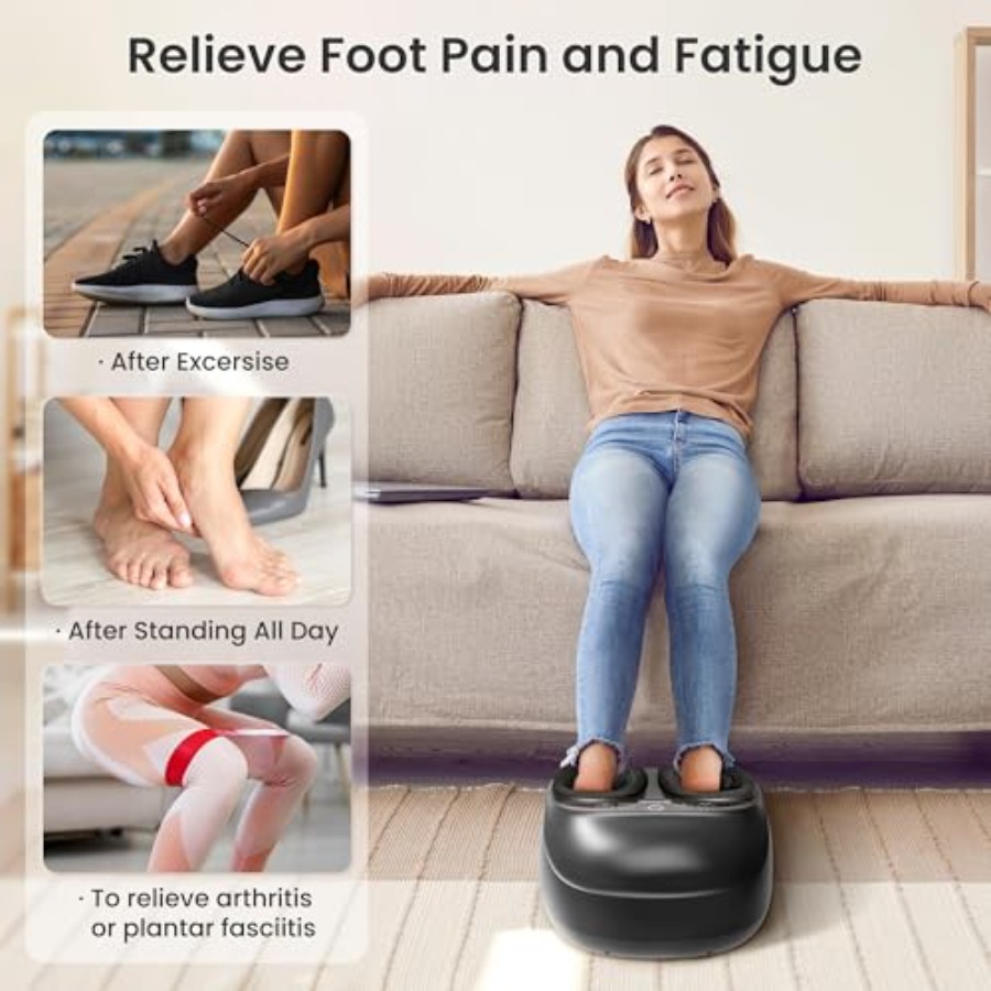 Shiatsu Foot Massager with Hea - مراجعة Home Office Alternative وسعره