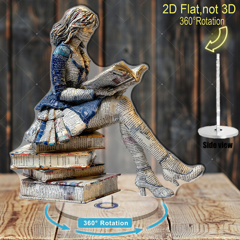A 2D flat rotating acrylic boo - مراجعة Home Office With Library وسعره