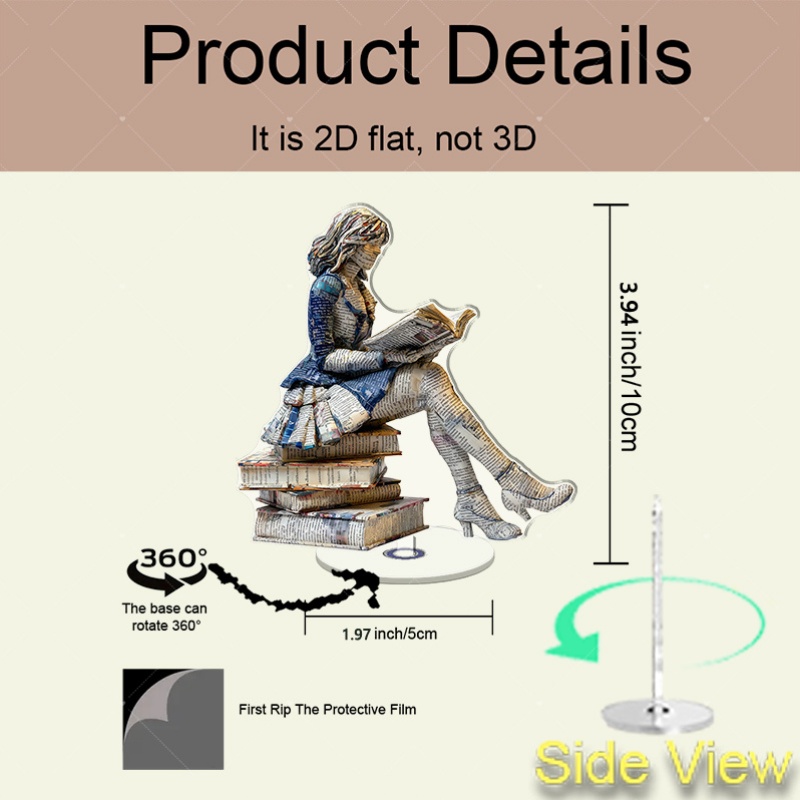 A 2D flat rotating acrylic boo - مراجعة Home Office With Library وسعره