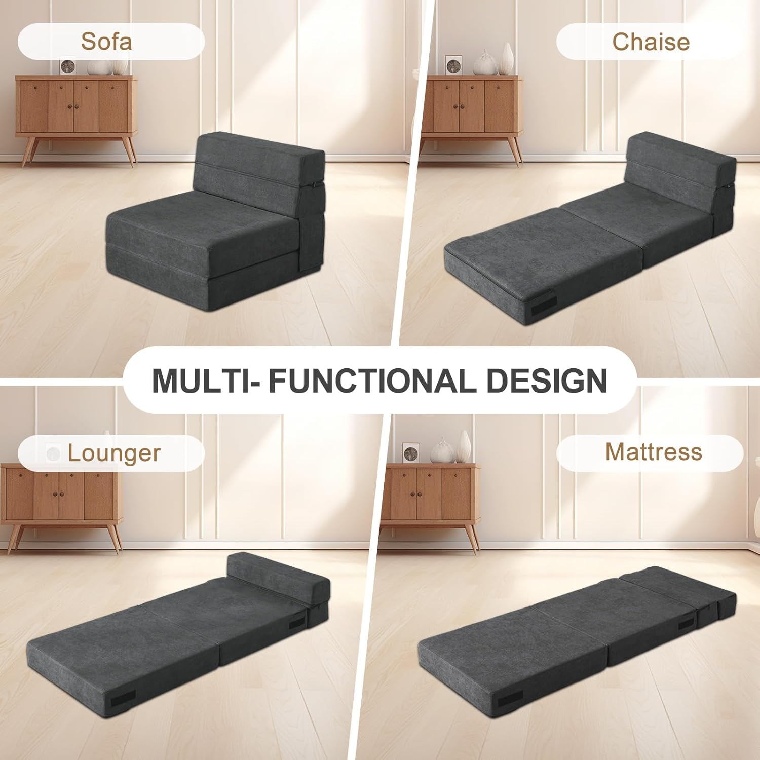 Folding Sofa Bed Single Size w - مراجعة Home Office Guest Room وسعره