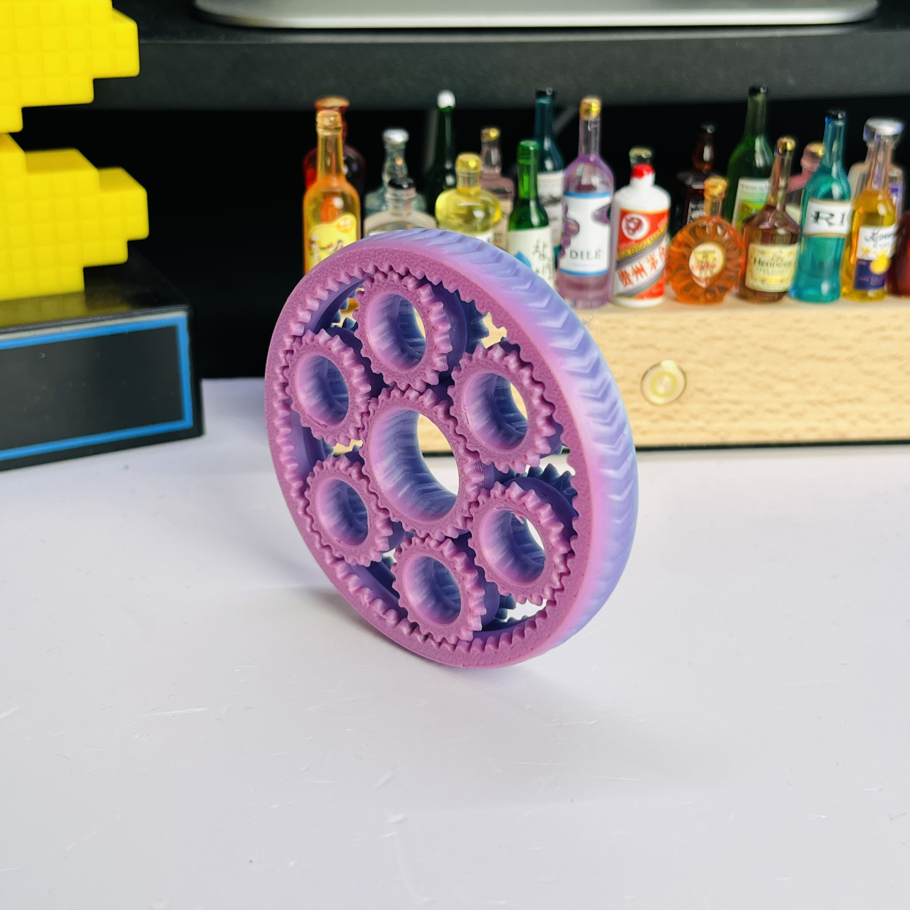 3D Printed Six-Gear Finger Spi - مراجعة Home Office Architecture وسعره