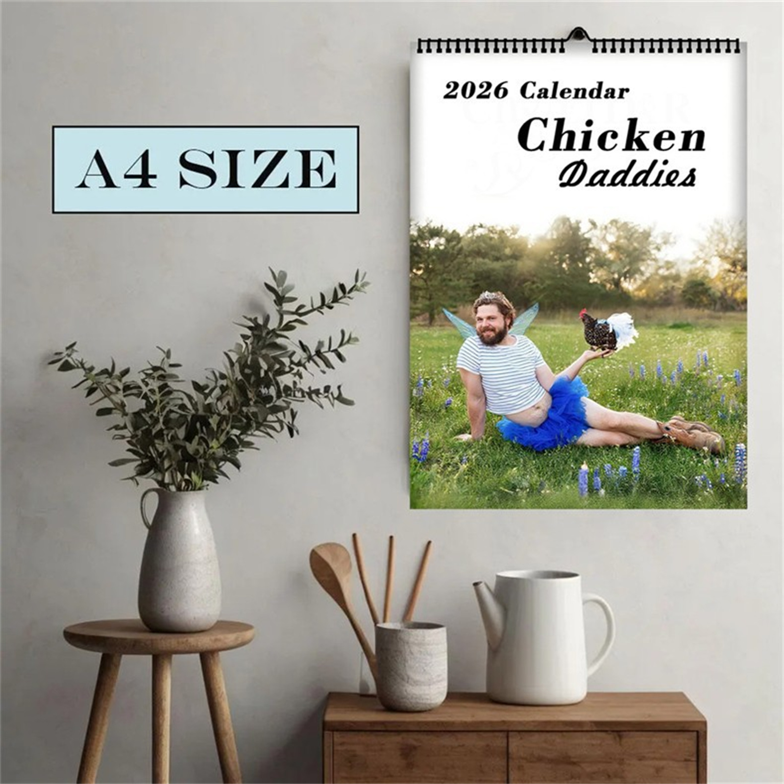 2026 Funny Chicken Daddy Wall  - مراجعة Home Office Gifts وسعره