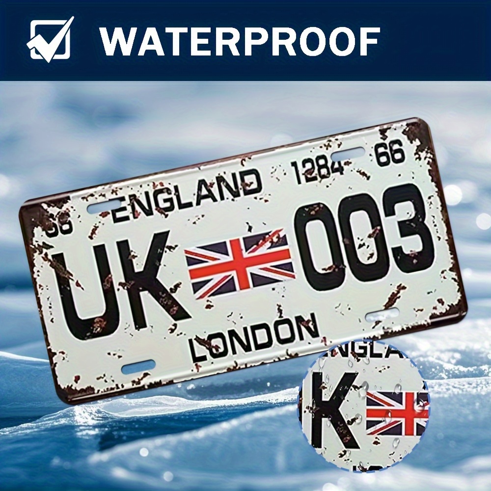 Vintage London UK License Plat - مراجعة Home Office Of London وسعره