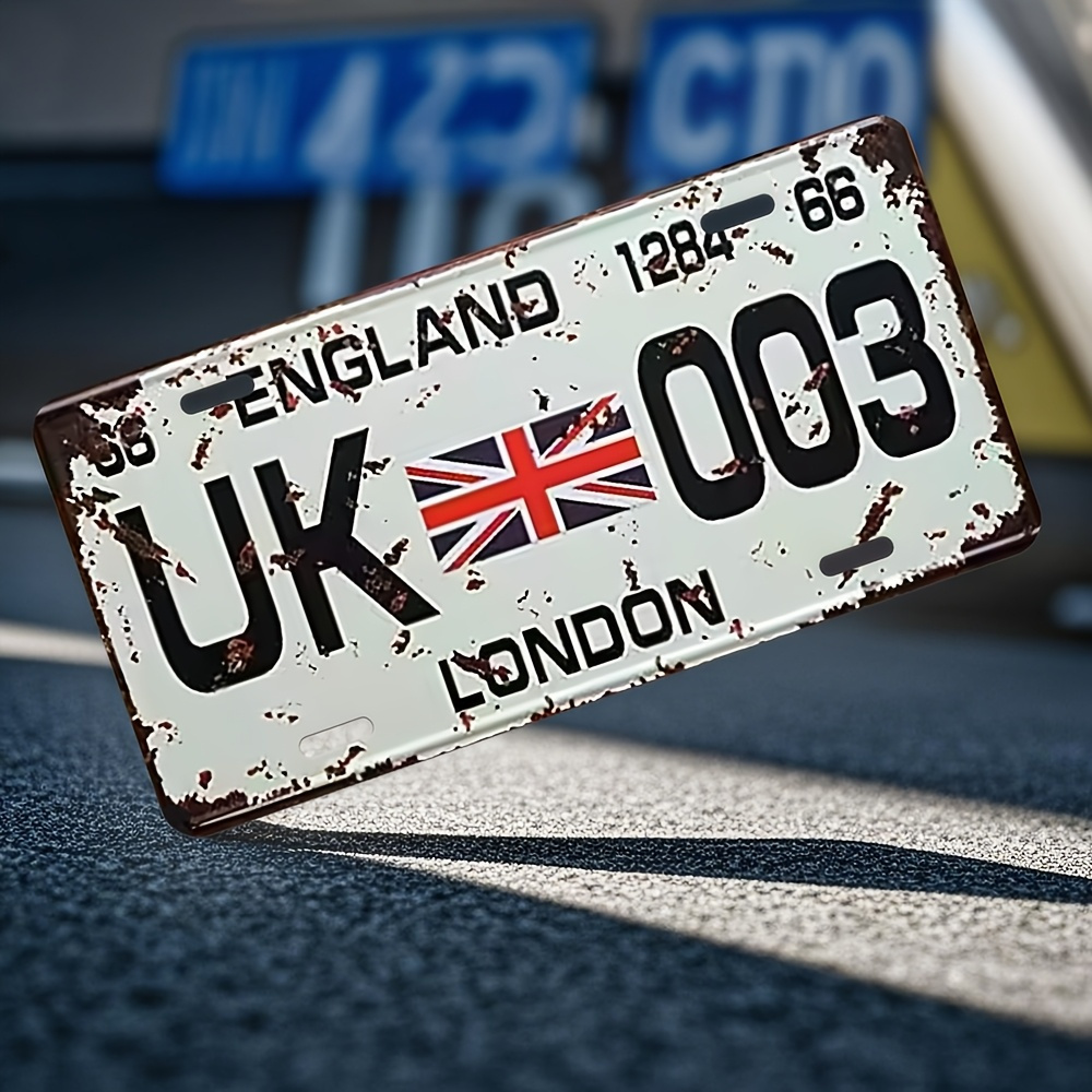 Vintage London UK License Plat - مراجعة Home Office Of London وسعره