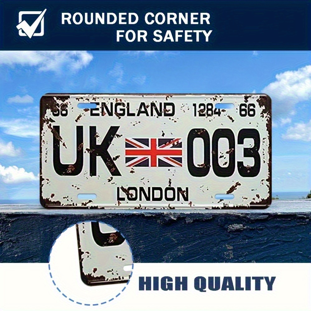 Vintage London UK License Plat - مراجعة Home Office Of London وسعره