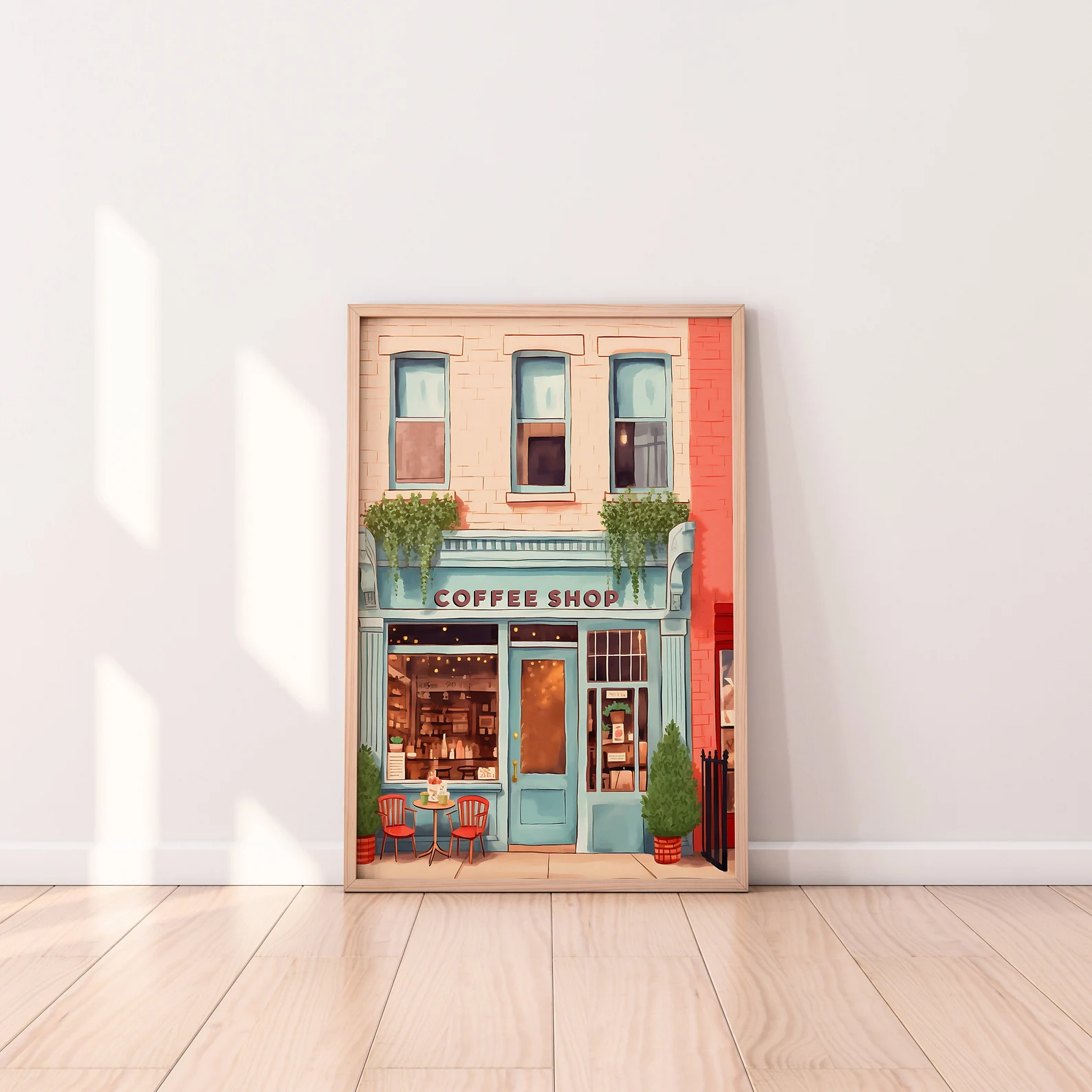 Watercolor New York Coffee Sho - مراجعة Home Office York وسعره
