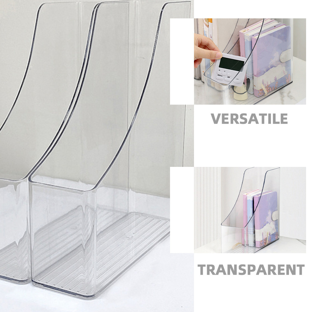 2Pcs Transparent File Organize - مراجعة Home Office With Library وسعره