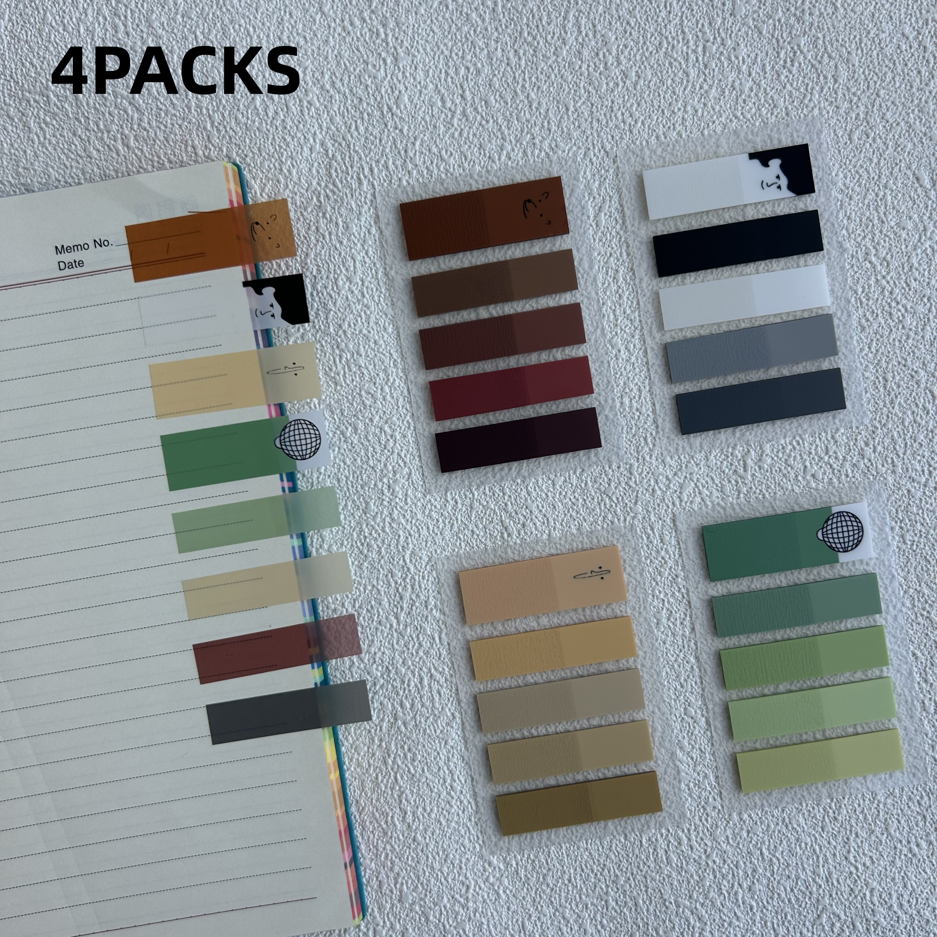 4Packs Transparent Sticky Note - مراجعة Sticky Note Dispenser وسعره