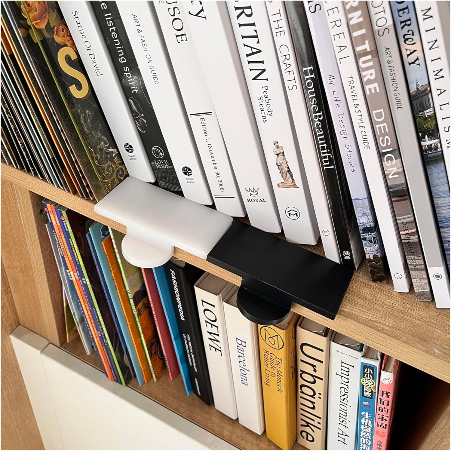 Plastic Bookend for Bookshelf  - مراجعة Home Office With Library وسعره