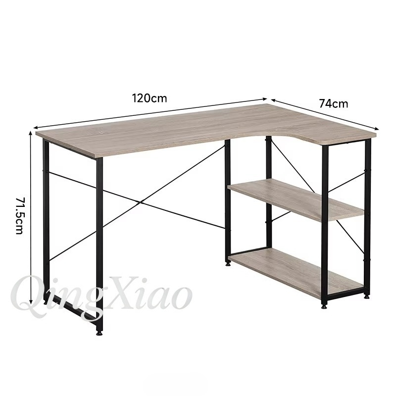 L Shaped Corner Desk With Book - مراجعة Home Office Desk With Drawers وسعره