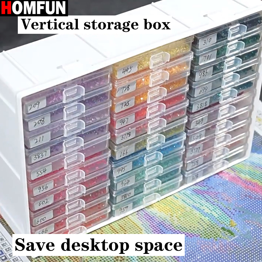 HOMFUN Diamond Painting Tray S - مراجعة Rolling File Cart وسعره