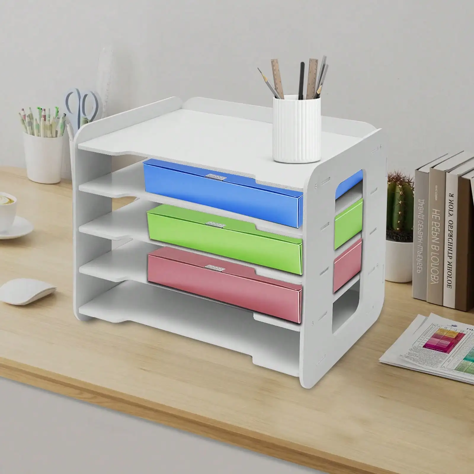 Letter File Organizer, 5-Tier  - مراجعة Letter Tray Desk وسعره