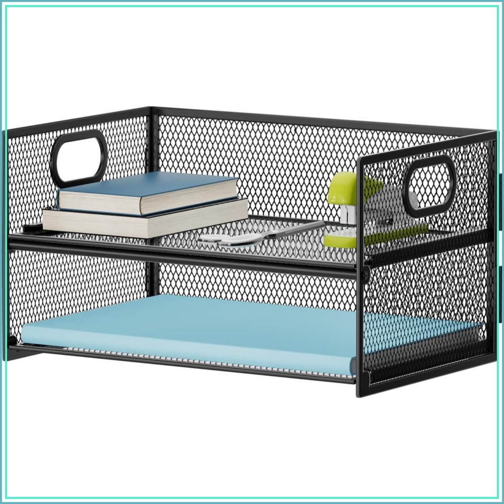 2 Tier Mesh Paper Organizer Le - مراجعة Letter Tray Desk وسعره