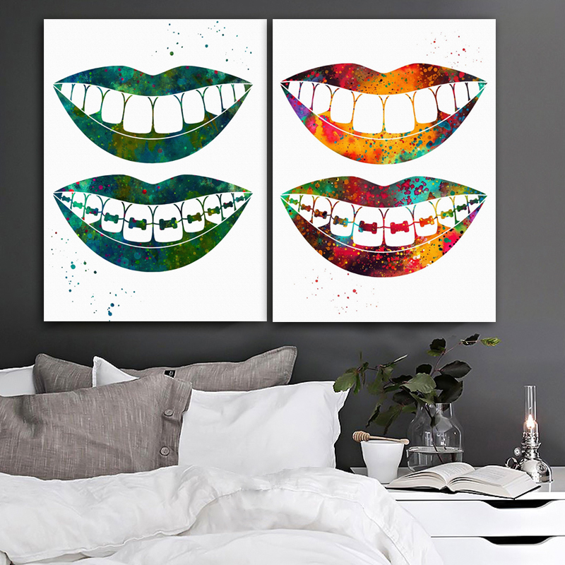 Laugh Teeth Print Surgical Ins - مراجعة Home Office York وسعره
