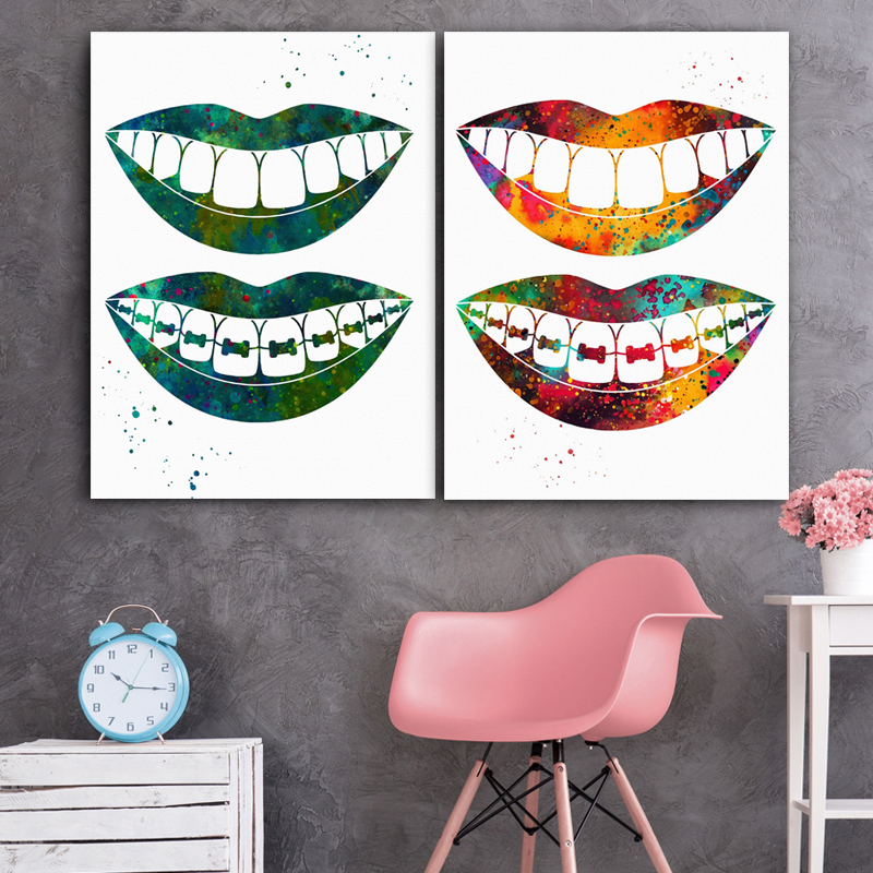 Laugh Teeth Print Surgical Ins - مراجعة Home Office York وسعره