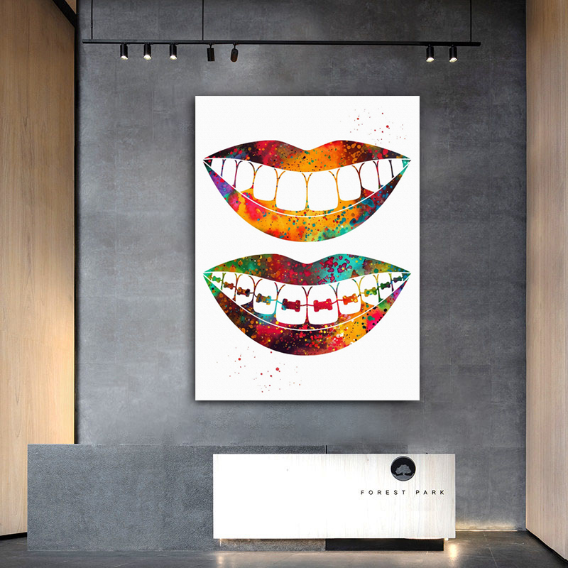 Laugh Teeth Print Surgical Ins - مراجعة Home Office York وسعره
