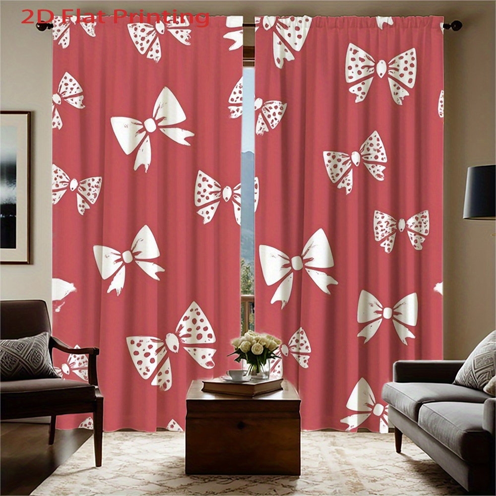 2pcs, 2D Flat Printing Curtain - مراجعة Home Office Amazon وسعره