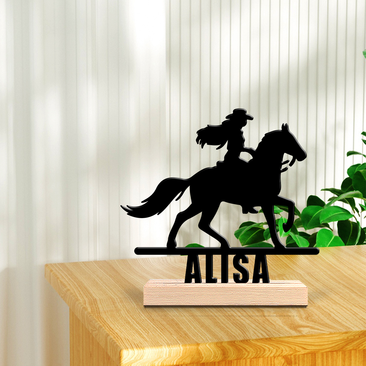 1Pc Csutom Horse Ridding Girl  - مراجعة Home Office Gifts وسعره