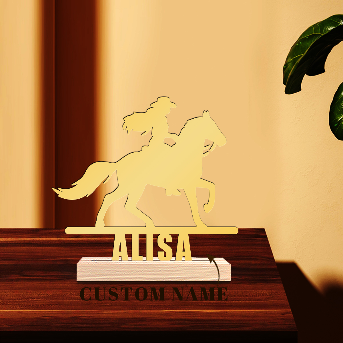 1Pc Csutom Horse Ridding Girl  - مراجعة Home Office Gifts وسعره