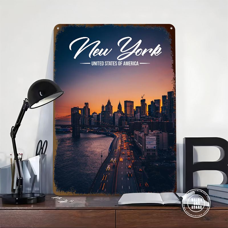 New York Printed Poster Custom - مراجعة Home Office York وسعره